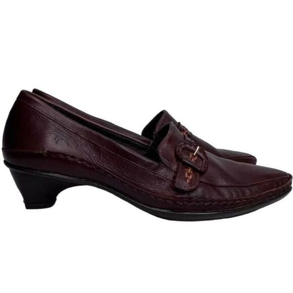 PIKOLINOS BROWN POINTED TOE SLIP ON CLASSIC CASUAL LEATHER MULES WOMENS SIZE 39 - Picture 1 of 8